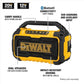 Buy now DEWALT 20V MAX Bluetooth Speaker, 100 ft Range, Durable for Jobsites, Phone Holder Included, Lasts 8-10 Hours with Single Charge (DCR010) at indiglob india