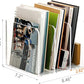 Buy now ROZO Magazine Holder, Clear Acrylic Desk File Organizer an Accessories, Office Organization and Storage 1 Pack (Clear 3V) at indiglob india