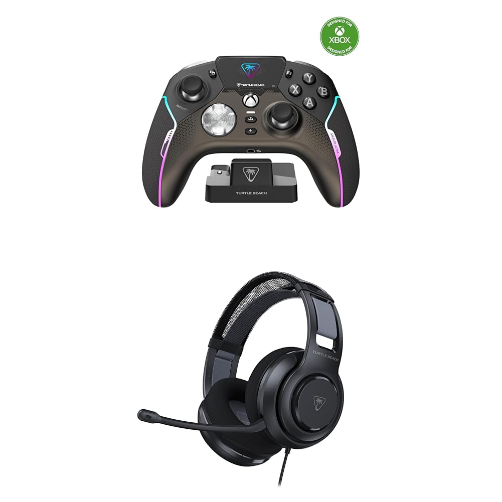 Buy now Turtle Beach Atlas 200 Wired Gaming Headset Officially Licensed for PlayStation, PS5, PS4-50mm Nanoclear Drivers, Flip-to-Mute Mic, Memory Foam Cushions, Floating Headband - Black Xbox at indiglob india