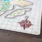 Buy now Double-Sided Role Playing RPG Game Mat- Reversible Silicone Battle Matte Grid w Hexes and Squares- XL 20"x20"-Foldable, Rollable, Wet Eraseable - Made for D&D Dungeons Dragons, Pathfinder and More at indiglob india