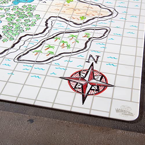 Buy now Double-Sided Role Playing RPG Game Mat- Reversible Silicone Battle Matte Grid w Hexes and Squares- XL 20"x20"-Foldable, Rollable, Wet Eraseable - Made for D&D Dungeons Dragons, Pathfinder and More at indiglob india