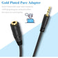 ELECTOP 2.5mm Male to 3.5mm(1/8 inch) Female Stereo Audio Jack Adapter Cable for Headphone