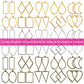 Buy now Shynek 60Pcs Hollow Frame Pendants - Resin Craft Bezels Jewelry Molds for Necklaces and Earrings Making Supplies at indiglob india