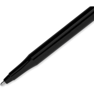 Paper Mate EraserMate Erasable Pen, Medium Point, Black, Box of 12