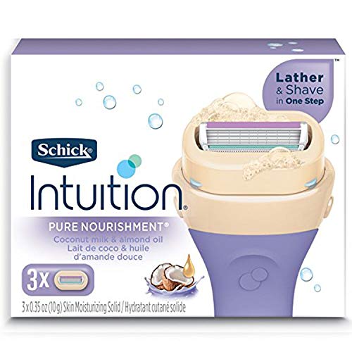 Buy now Schick Intuition Pure Nourishment Coconut Razor Refill 3 Cartridges at indiglob india