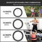 Buy now 24 Knots Weighted Hula Fit Hoop,Smart Hula Hoop Detachable Massage Exerciser Fitness for Adults Beginners Weight Loss and Exercis (Black) at indiglob india