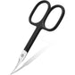 CGBE Cuticle Scissors Extra Fine Curved Blade, Super Slim Manicure Scissors for Cuticles Professional Small Scissors with Precise Pointed Tip Grooming Blades, Eyebrow, Eyelash, and Dry Skin - Silvery