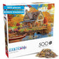 Buy now Buffalo Games - 500 Piece Jigsaw Puzzle Angelo Bonito Autumn Lake House, Made in USA, Premium Recycled Board, Full-Color Poster at indiglob india