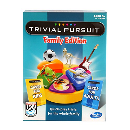 Buy now Hasbro Gaming Trivial Pursuit Game: Family Edition Board Game, Family Trivia Games for Adults and Kids, 2+ Players, Ages 8+ (Amazon Exclusive) at indiglob india