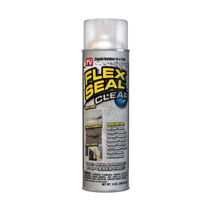 Buy now Flex Seal, 14 oz, Clear, Stop Leaks Instantly, Transparent Waterproof Rubber Spray On Sealant Coating, Perfect for Gutters, Wood, RV, Campers, Roof Repair, Skylights, Windows, and More at indiglob india