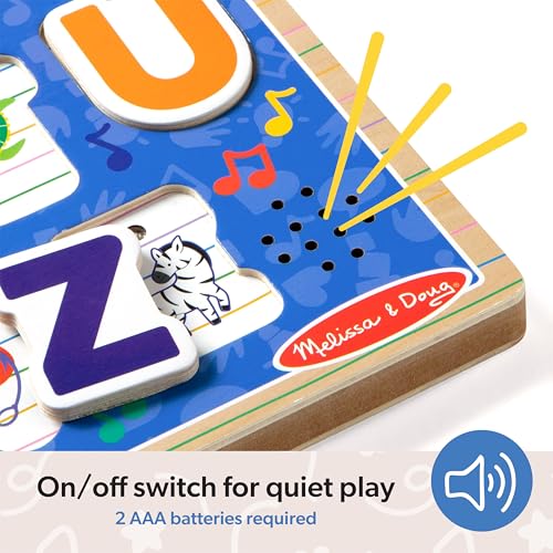Buy now Melissa & Doug?? Ms. Rachelƒ?› Wooden Phonics Alphabet Sound Puzzle with Light-Activated Sound Effects, 26-Piece Toddler Toys for Boys and Girls Ages 2+ Years - FSC Certified at indiglob india