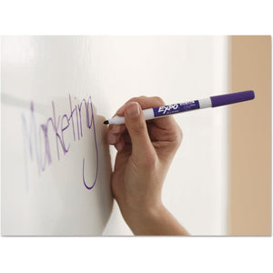 EXPO Dry Erase Markers, Low Odor Ink, Black, Fine Tip, 12 Count - Easily Erases, Vibrant Ink, Ideal for Classroom, Back to School Supplies, Teachers, Office, Whiteboard & Home