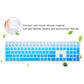 Keyboard Cover for HP Pavilion 27 All in One PC 27-xa0014/27 Xa0055Ng/0370Nd/0076Hk/0010Na, HP Pavilion 24-inch 24-xa0020 Xa0002A Xa0032 xa0013w, HP Pavilion All in One Keyboard Cover, Ombre Blue