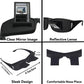 Evelots Laying Down Reading Glasses - Look Down Bed Readers - High Definition - Lazy Bed Prism Spectacles Horizontal Glasses - Read and Watch TV in Bed - Use Over Your Glasses