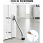 HOME&I Kickdown Door Stopper,7-Inch Door Holder Kick Door Kickstand Rubber Foot (Satin Nickel, 7 Inch x 2 Pack)