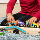 Buy now Melissa & Doug Mega Race-Car Carrier - Wooden Tractor and Trailer with 6 Unique Race Cars at indiglob india