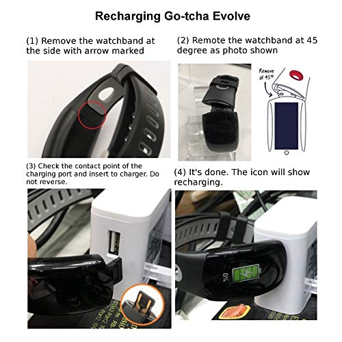 Buy now Go-tcha Evolve LED-Touch Wristband Watch for Pokemon Go with Auto Catch and Auto Spin - Black/Gray at indiglob india