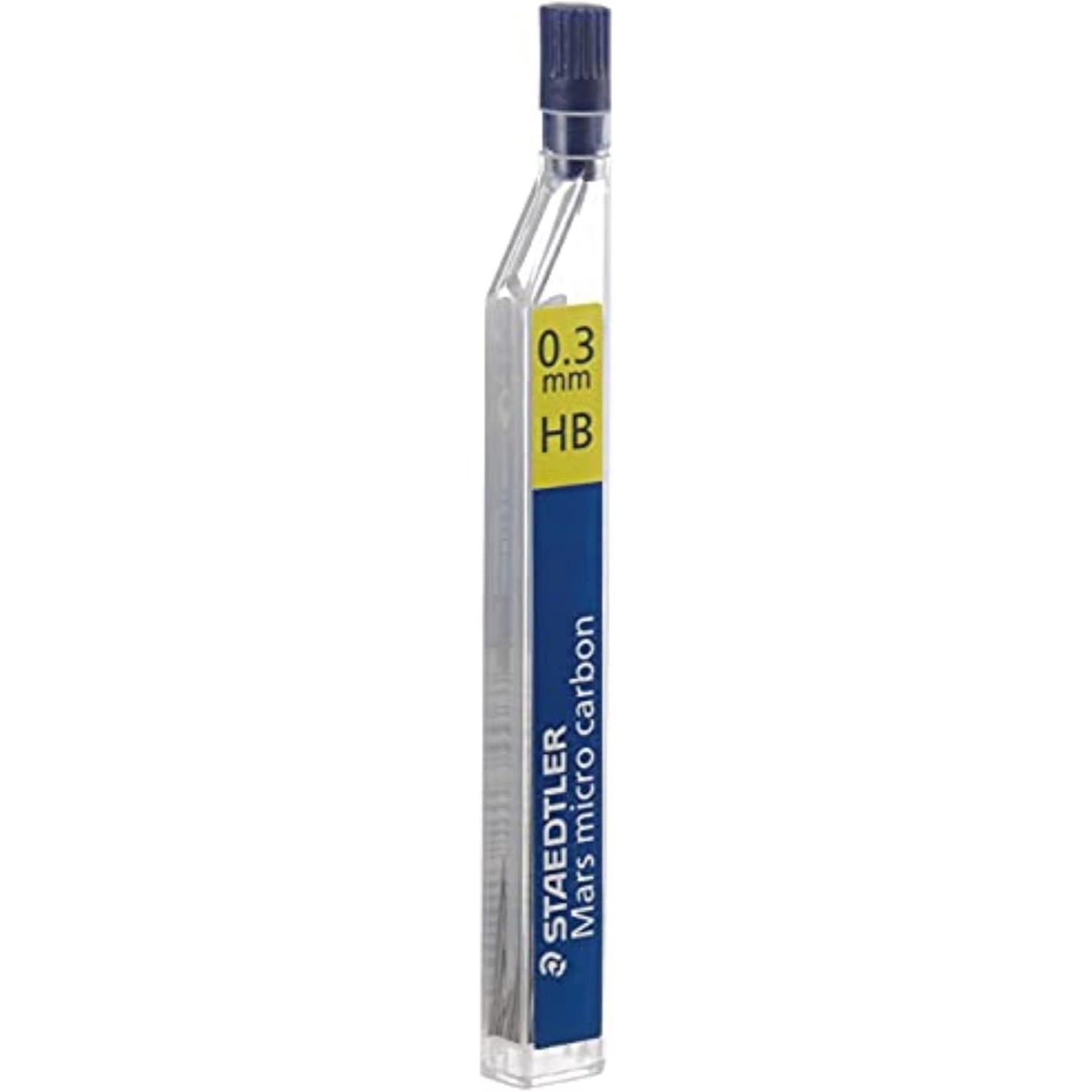 Staedtler Micro Mars Carbon Mechanical Pencil Lead, 0.3 mm, HB, 60 mm x 12 Leads (250 03 HB)