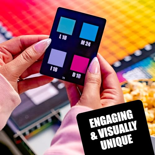 Buy now HUES and CUES - Vibrant Color Guessing Board Game for 3-10 Players Ages 8+, Connect Clues and Guess from 480 Color Squares at indiglob india
