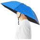 Umbrella Hat, 37 inch Fishing Umbrella Hat Hands Free Foldable UV Protection Umbrella Cap Adjustable Headwear for Fishing Golf Camping Beach Gardening Sunshade Outdoor