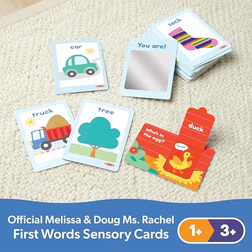 Buy now Melissa & Doug?? Ms. Rachelƒ?› First Words Textured Sensory Flashcards Preschool Learning Toy for Boys, Girls - FSC Certified at indiglob india