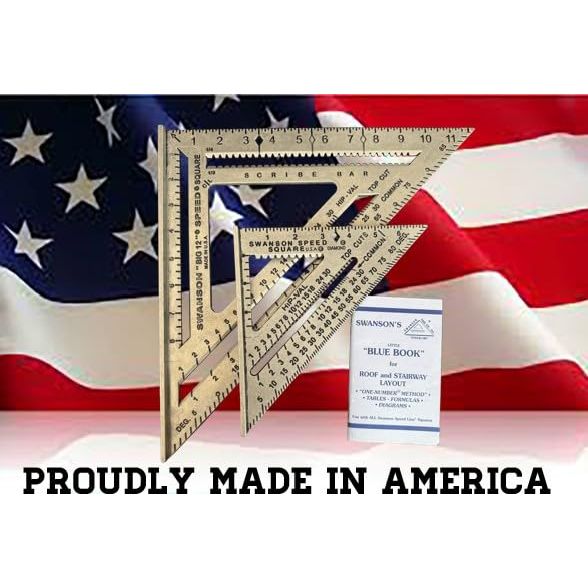 Buy now SWANSON Tool Co., Inc SW1201K Value Pack 7 inch Speed Square and Big 12 Speed Square (without layout bar) ships with Blue Book at indiglob india