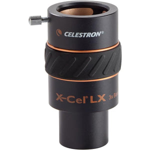 Celestron 1.25 Inch X-Cel LX 3X Barlow Lens, Black