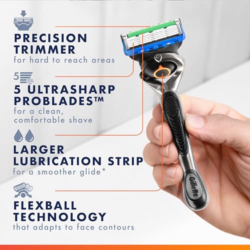 Buy now Gillette ProGlide Razor Refills for Men, 12 Razor Blade Refills at indiglob india