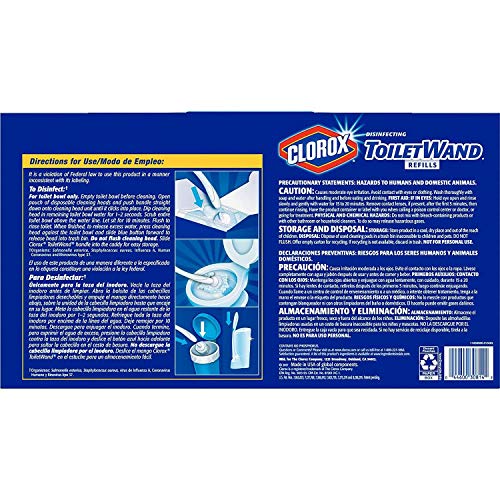 Buy now Clorox ToiletWand,Disposable Toilet Cleaning Rainforest Rush Refill (36 Count 1 Toilet) at indiglob india