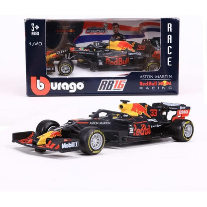 1:43 F1 RB16 Red Bull Racing Car 2021 NO.33Alloy Luxury Vehicle Diecast Cars Model Toy Collection by Bburago 38052/38053 (NO.33 Regular Version)