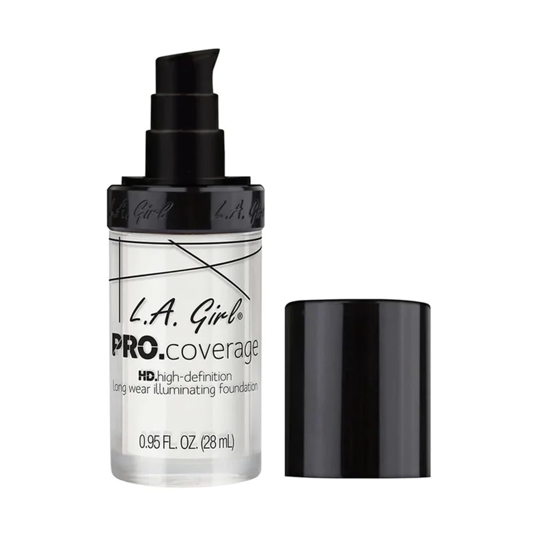 L.A. Girl Pro Coverage Liquid Foundation, White, 0.95 Fl Oz