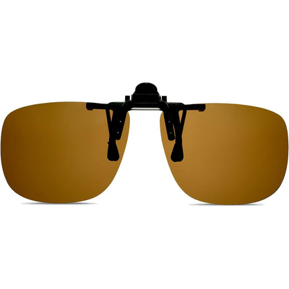 Polarized Unisex Clip on Flip up Sunglasses over Prescription and Reading Glasses Frames