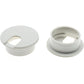 1-3/8 Inch (35 mm) U-Shaped Opening Desk Grommet 2 Pcs ABS Plastic Cable Hole Cover Cable Cord Grommet to Arrange Wires & Cords Through Computer Table/Countertops (White)