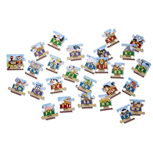 Buy now Melissa & Doug Alphabet Express Jumbo Jigsaw Floor Puzzle (27 pcs, 10 feet Long) - FSC Certified at indiglob india