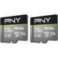 PNY P-SDUX512U3100PRO-GE 512GB PRO Elite Class 10 U3 V30 microSDXC Flash Memory Card - 100MB/s, Class 10, U3, V30, A2, 4K UHD, Full HD, UHS-I, Micro SD