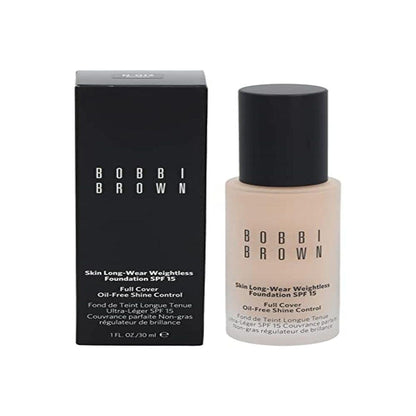 Bobbi Brown Skin Long-Wear Weightless Foundation Broad Spectrum SPF 15, Porcelain (0), 1 Fl Oz
