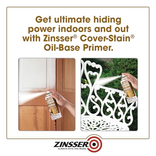 Buy now Zinsser 3608 Cover Stain Oil Base Primer Spray, 13 oz, White at indiglob india