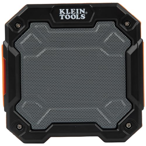 Buy now KLEIN TOOLS AEPJS3 Bluetooth Jobsite Speaker with Magnet and Hook, 20-Hr Run Time, Charge Via USB A or C, Pair Multiple Speakers Via Broadcast, Hands Free Capable at indiglob india