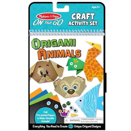 Buy now Melissa & Doug On The Go Origami Animals Craft Activity Set - 38 Stickers, 40 Origami Papers at indiglob india