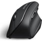 Perixx PERIMICE-715II Wireless Ergonomic Vertical Mouse - 2.4 G - 800/1200/1600 DPI - Right Handed Natural Ergonomic Vertical Design