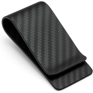CL CARBONLIFE Carbon Fiber Wallet Money Clip for Cash and Credit Card, Super Slim & Light Minimalist Holder Clip for Men