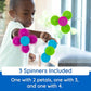 Buy now Fat Brain Toys Whirly Squigz, Silicone Spinners and Suction Toys for Kids 10 Months and Up at indiglob india