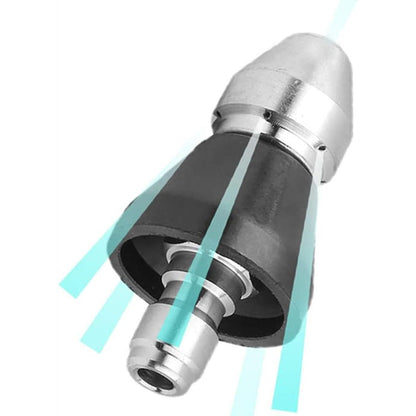 Pressure Washer Sewer Jetter Nozzle with Stainless Steel, Mini Compact Durable Sewer Jet Nozzle,Pressure Drain Jetter Hose Nozzle,1/4'' Quickly Connector, 5000 PSI (1 set)