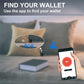 Anti-Lost Bluetooth Wallet Tracker & Finder GPS Position Locator Mens Slim Minimalist trackable Cool Leather Wallet Credit Card Holder (Coffee) (Coffee, Horizontal) (Black, Horizontal)