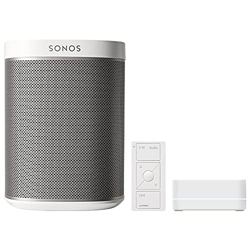 Buy now Lutron Pico Remote for Audio, Works with Sonos (Caseta Smart Hub Required), Raise/Lower Volume, Pause and Skip Tracks, For Table Top or Wallmount Use, PJ2-3BRL-GWH-A02, White at indiglob india