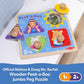 Buy now Melissa & Doug?? Ms. Rachelƒ?› Wooden Peek-a-Boo Jumbo Peg Puzzle, 4-Piece with Mirror, Toddler Toys for Boys and Girls Ages 1+ Years at indiglob india