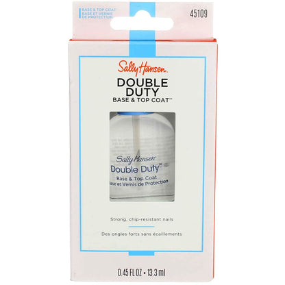 Sally Hansen Double Duty™, Base and Top Coat, Quick Dry, Long Lasting, Streak-Free Shine, Clear Nail Polish