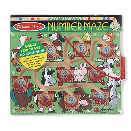 Buy now Melissa & Doug Magnetic Wand Number Maze - Wooden Puzzle Activity Learning Toys, Travel Activities for Kids, Magnetic Maze for Toddlers and Kids Ages 3+ at indiglob india