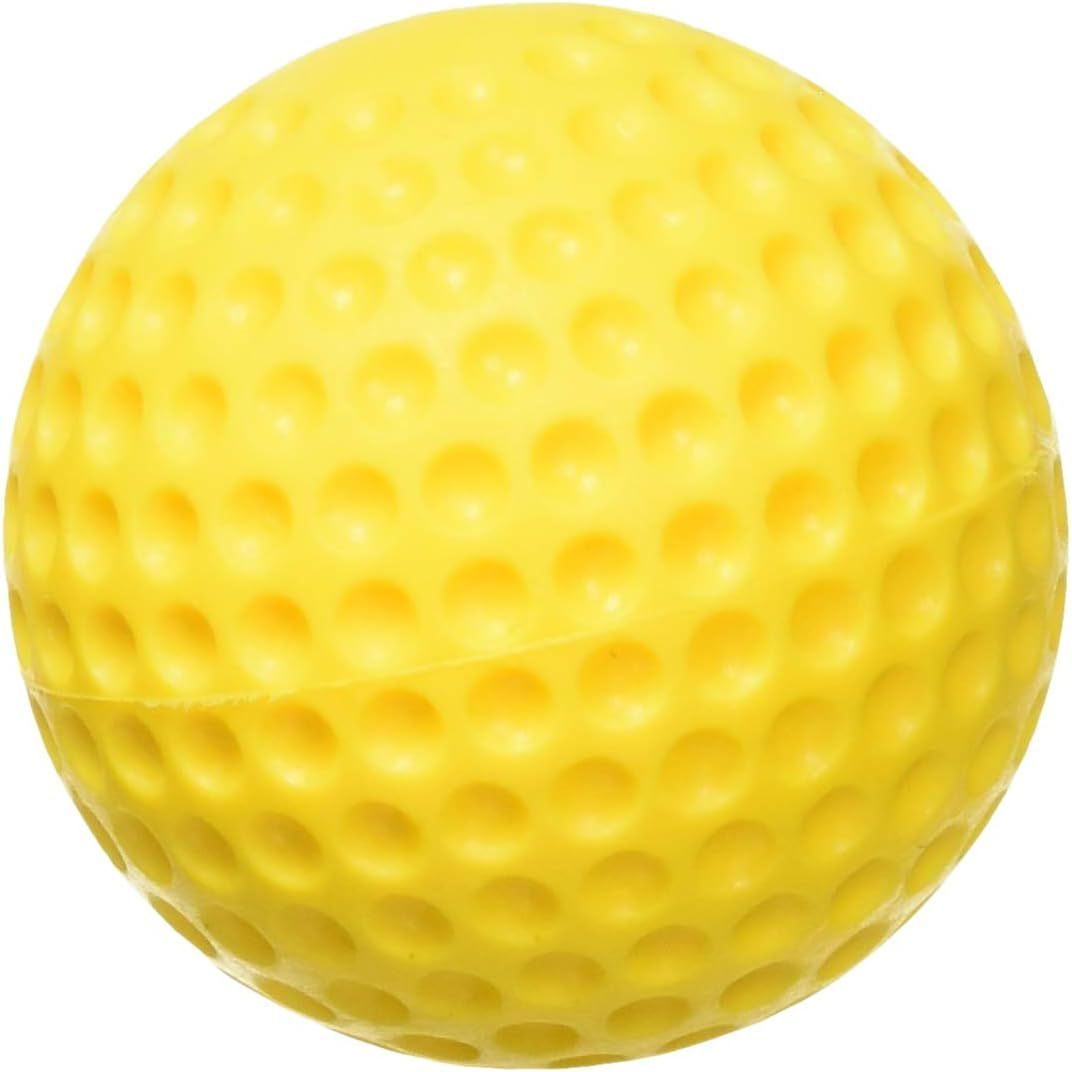 Buy now Heater Yellow Dimpled Baseballs, 1 Dozen, Polyurethane Material, Optic Yellow Color, for Use in Real Baseball Pitching Machines at indiglob india