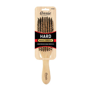Annie Hard Wave Boar & Nylon Bristle Brush Light Brown